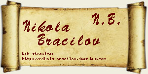 Nikola Bracilov vizit kartica